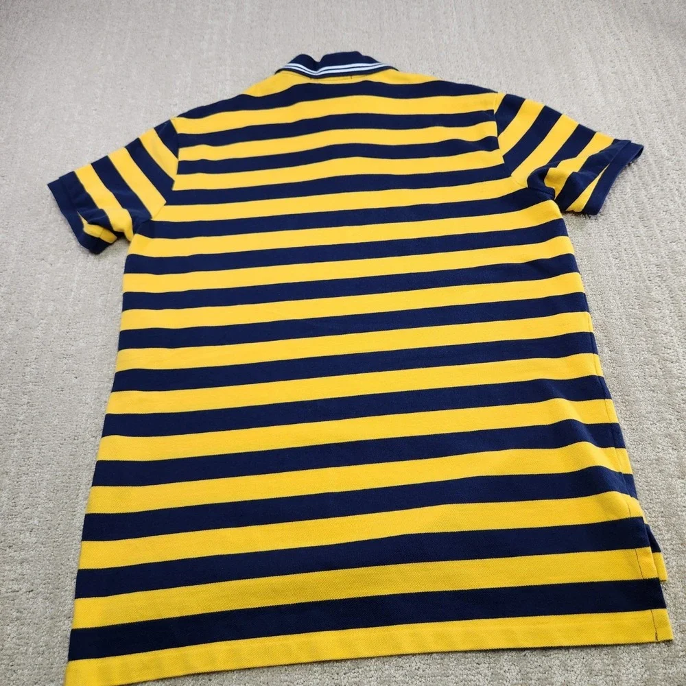 Vintage Polo Ralph Lauren‎ Shirt Men Large Chunky Striped 90s Custom Fit Slim